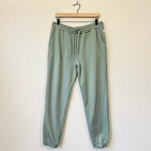WOOLX Parker Sweatpants Sage Green Elastic Waist Knit Jogger Athleisure